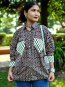 Paisley Block Print cotton shirt
