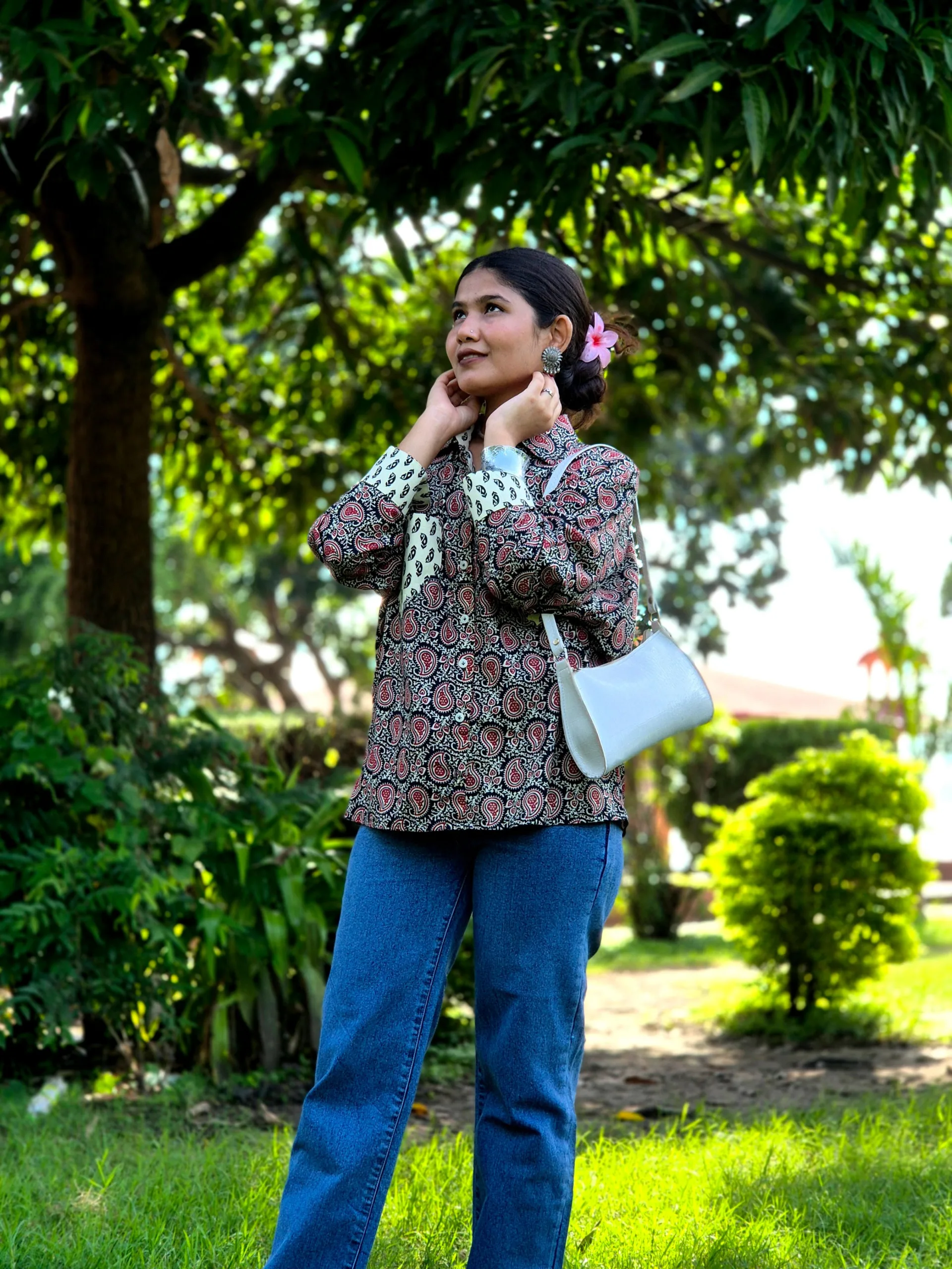 Paisley Block Print cotton shirt - Image 2