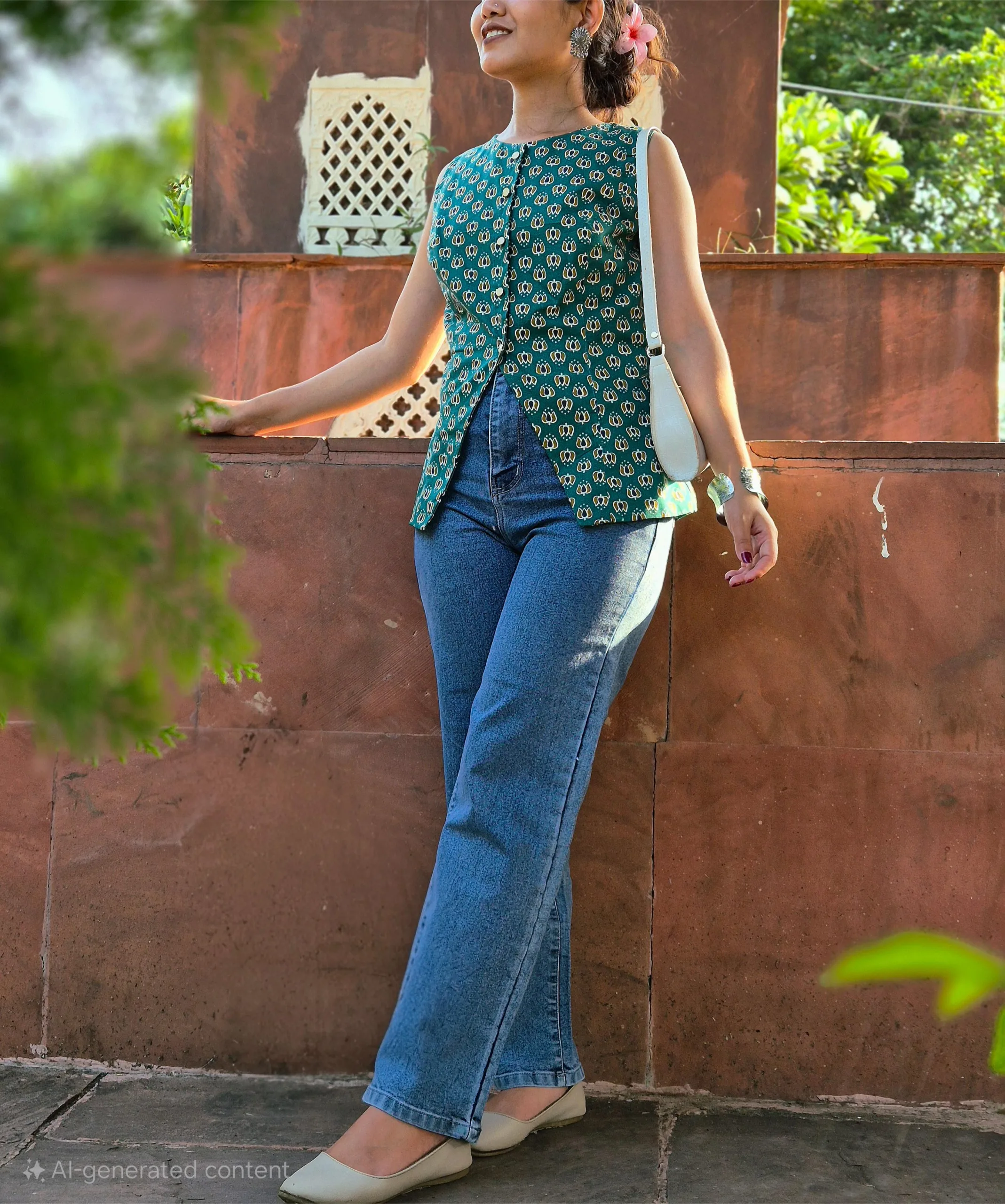 Ethnic Print waistcot for Women: Casual & Chic Summer Style - Image 7