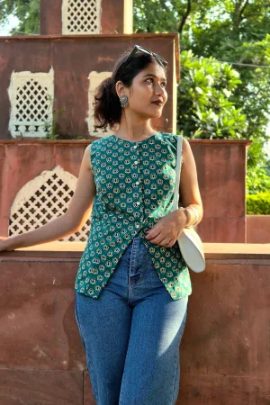 Ethnic Print waistcot for Women: Casual & Chic Summer Style