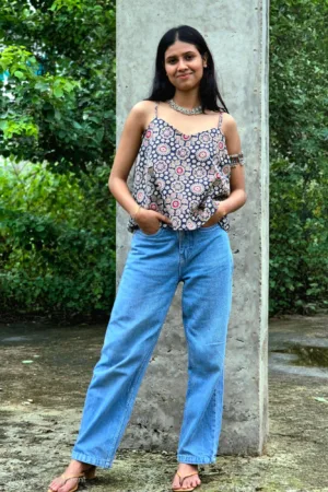 Elegant Jaipuri Rangrez Cotton Top