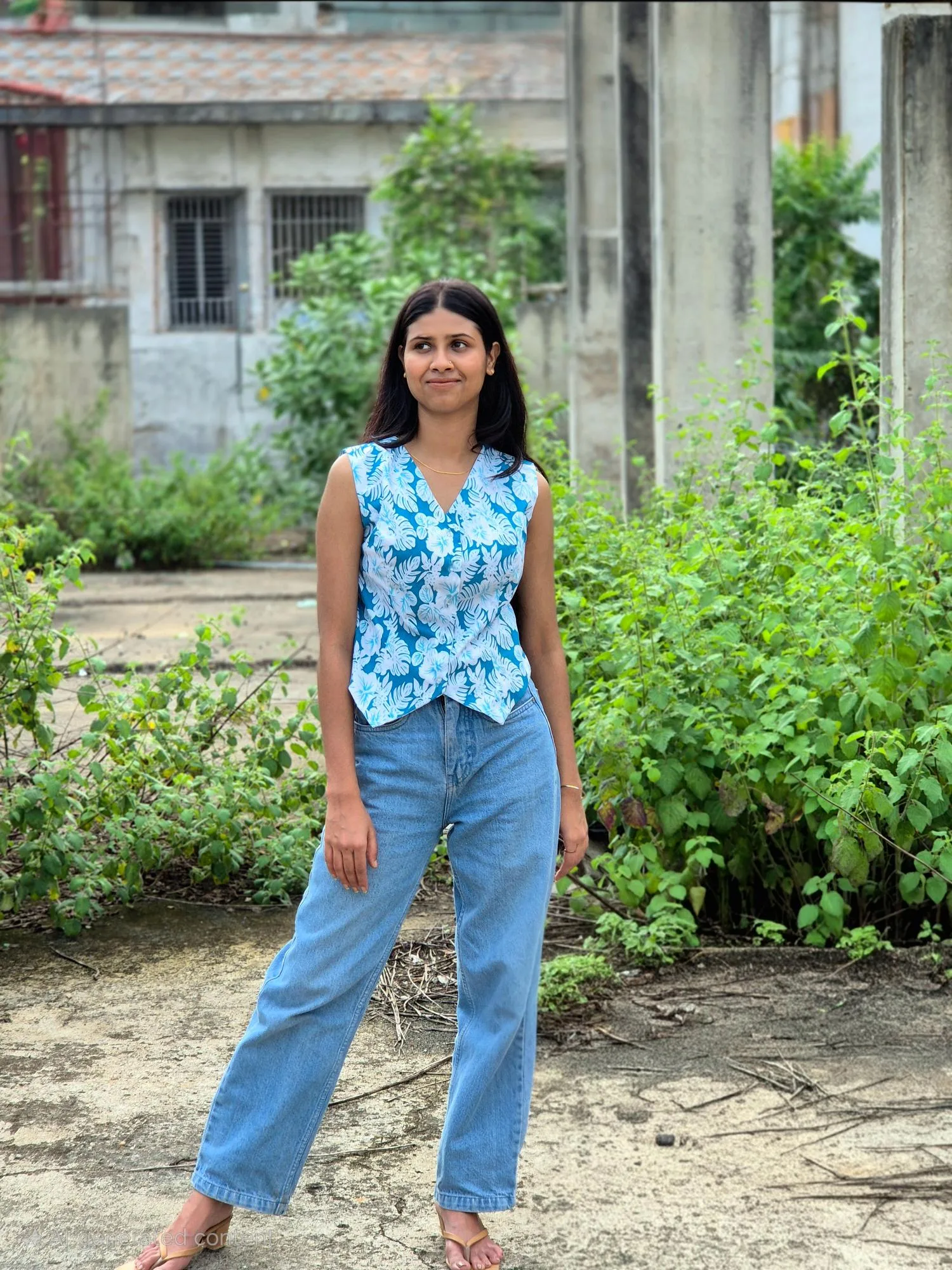 Floral Waistcoat for Women - Image 3