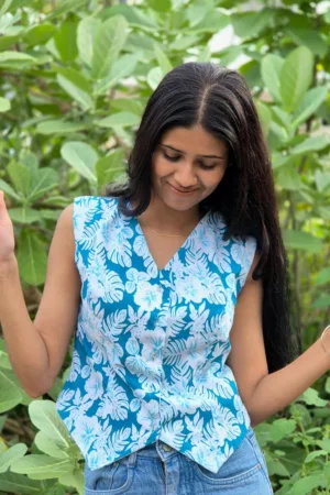 Floral Waistcoat for Women