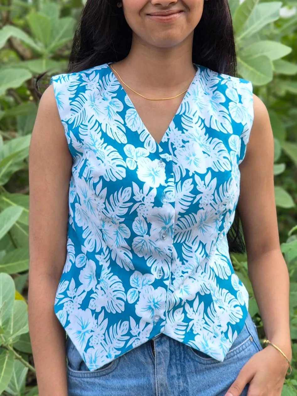 Floral Waistcoat for Women - Image 5