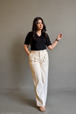 The Viral Sensation" Premium Statual Lycra Wide Leg Trousers | Effortless Style & Comfort