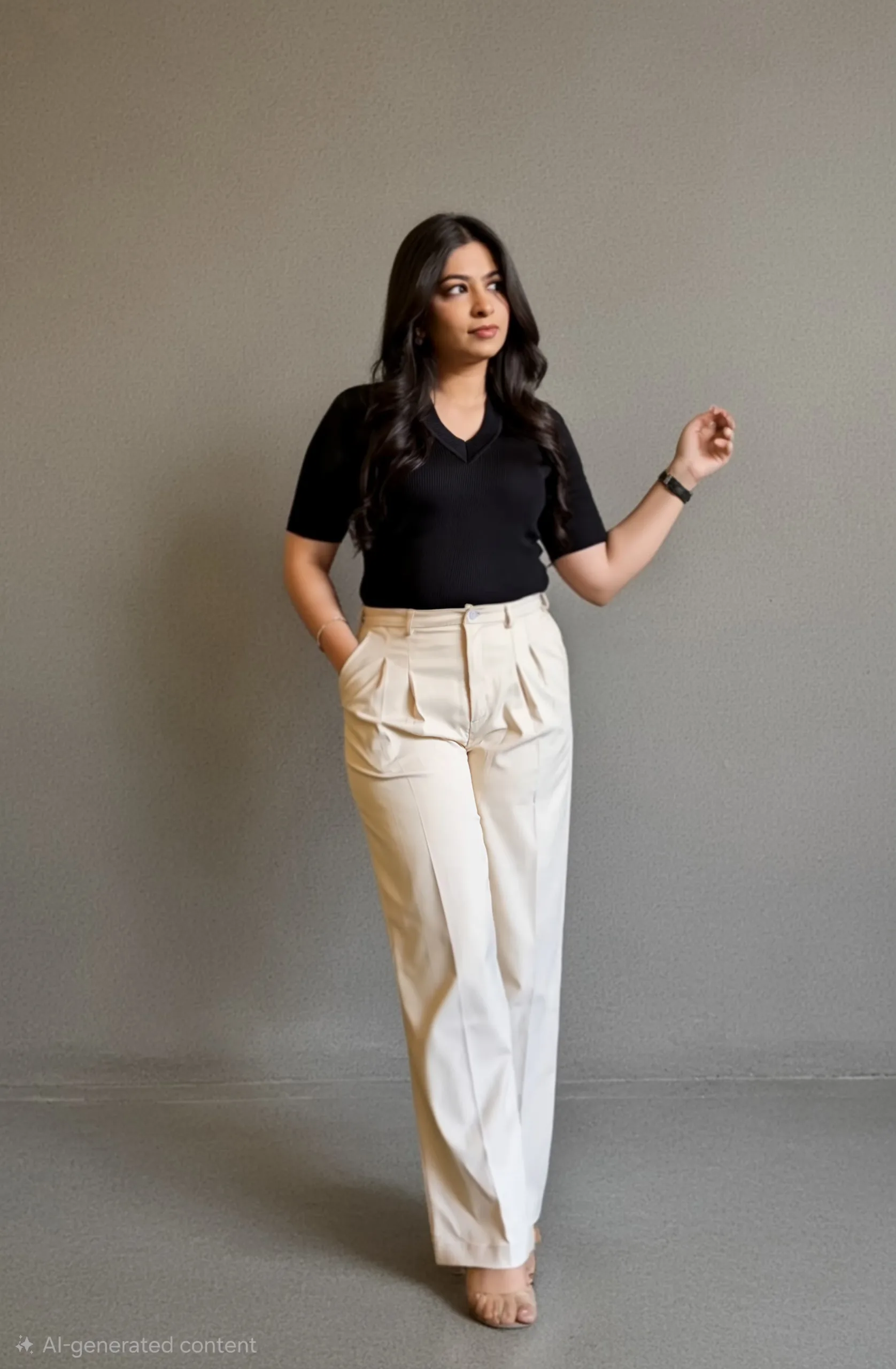 The Viral Sensation" Premium Statual Lycra Wide Leg Trousers | Effortless Style & Comfort