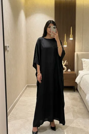 Black Kaftan One Piece Dress
