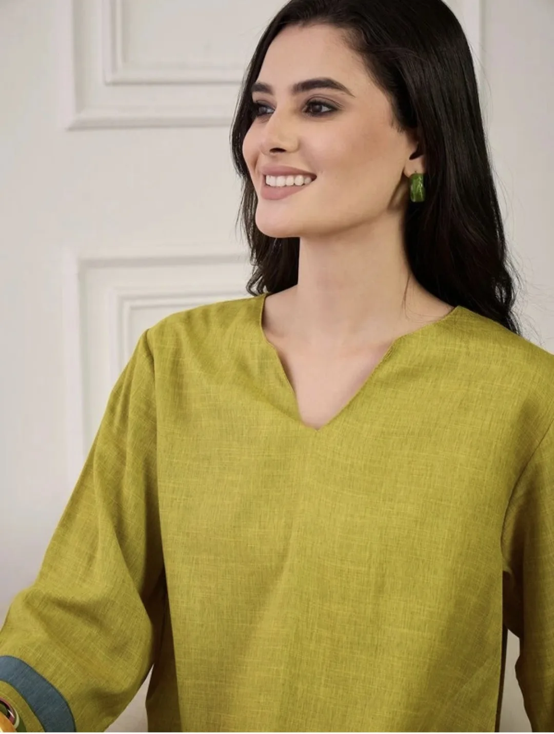 Suvashi Loss fit Green Kaftan Dress - Image 5